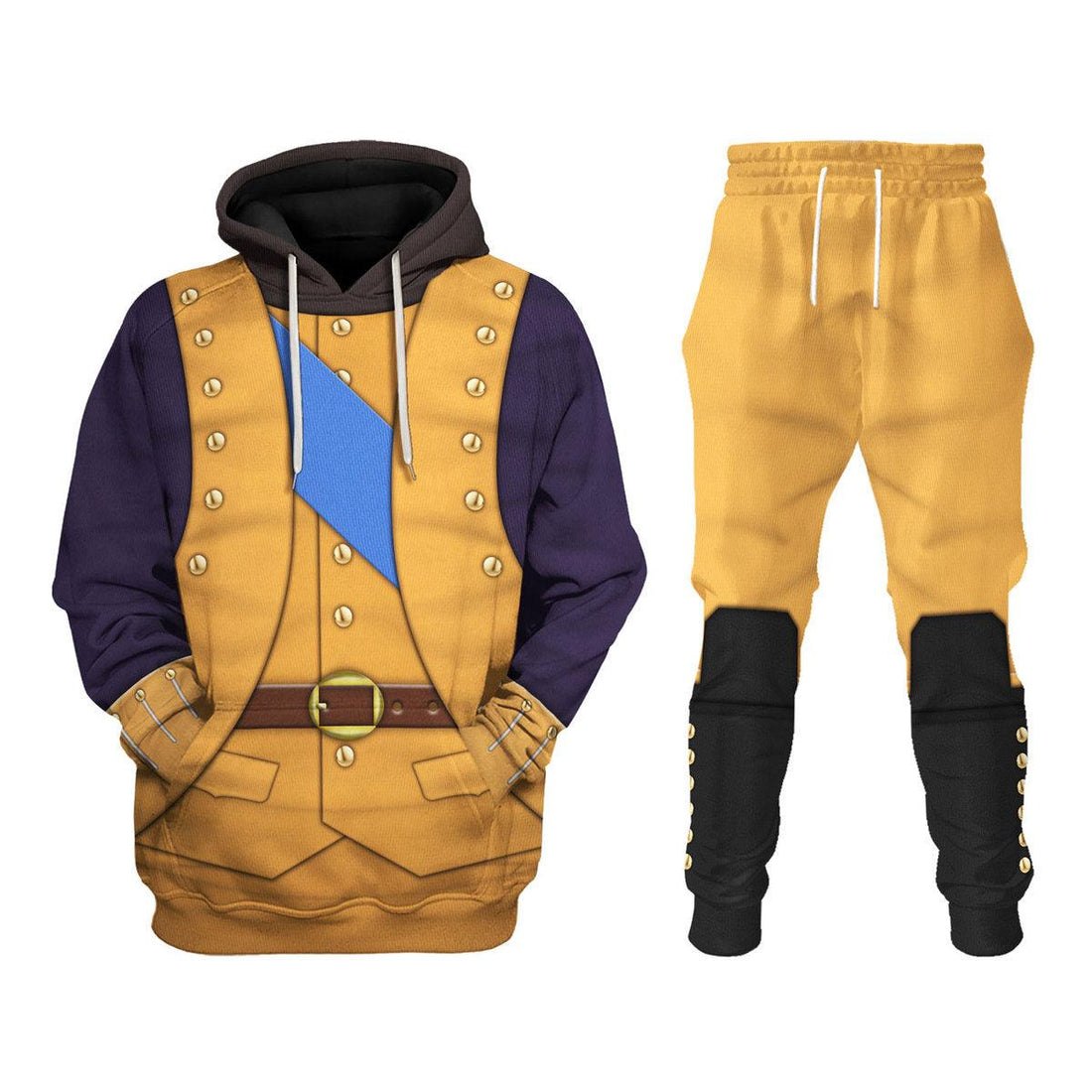 Gearhomie American Infantry Officer-1776-1783 Uniform All Over Print Hoodie Sweatshirt T-Shirt Tracksuit - Gearhomie.com