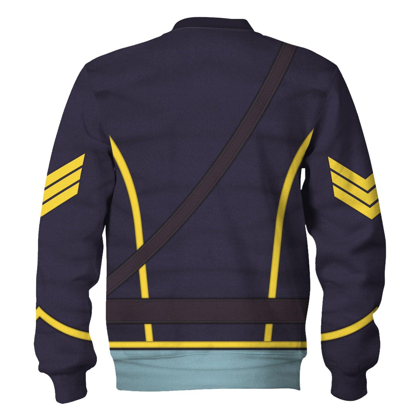 Gearhomie American Union Army- Cavalry Sergeant Costume Hoodie Sweatshirt T-Shirt Tracksuit - DucG