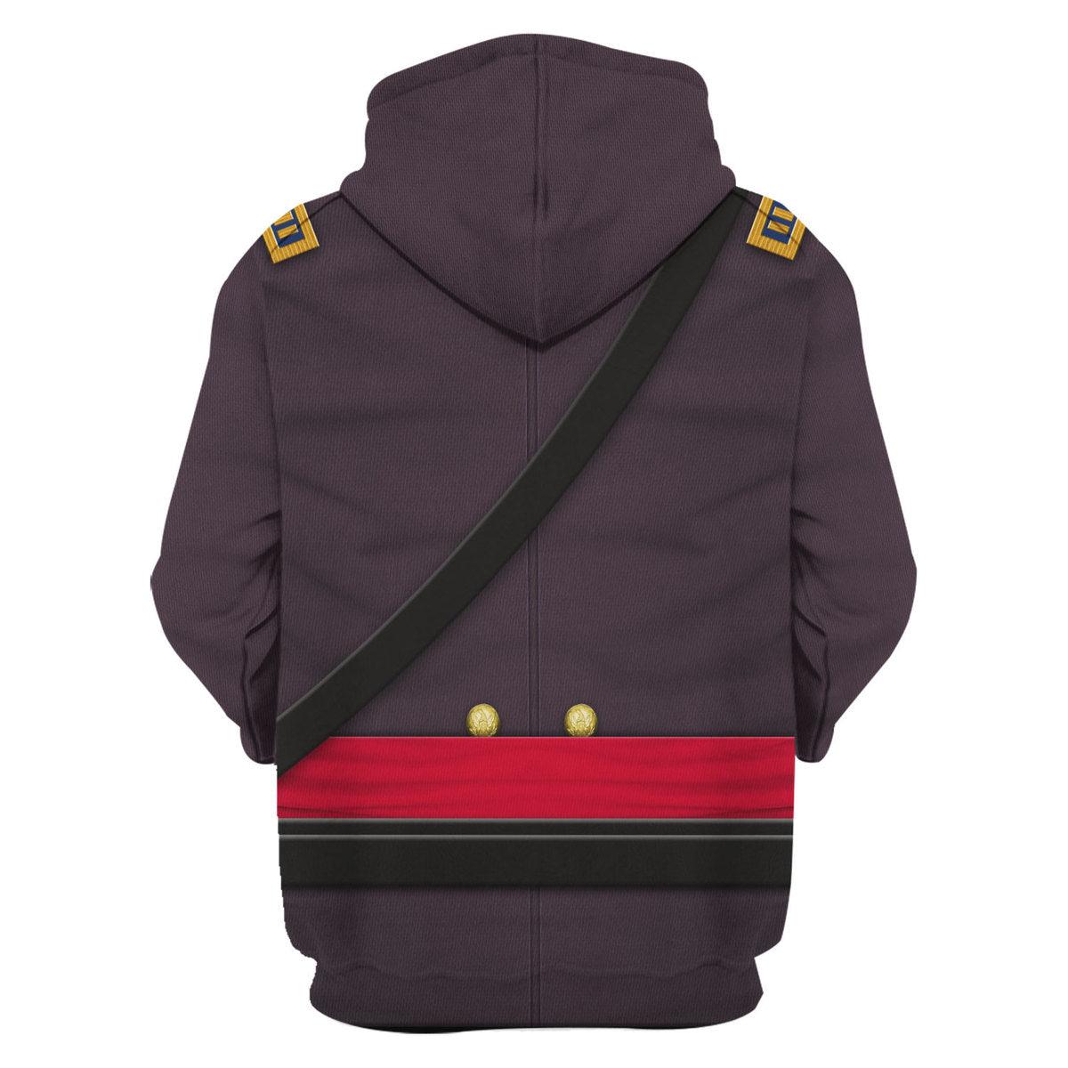 Gearhomie American Union Army Infantry Officer-Captain Uniform All Over Print Hoodie Sweatshirt T-Shirt Tracksuit - Gearhomie.com