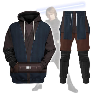 Gearhomie Anakin Skywalker's Jedi Robes Costume Hoodie Sweatshirt T-Shirt Sweatpants - Gearhomie.com