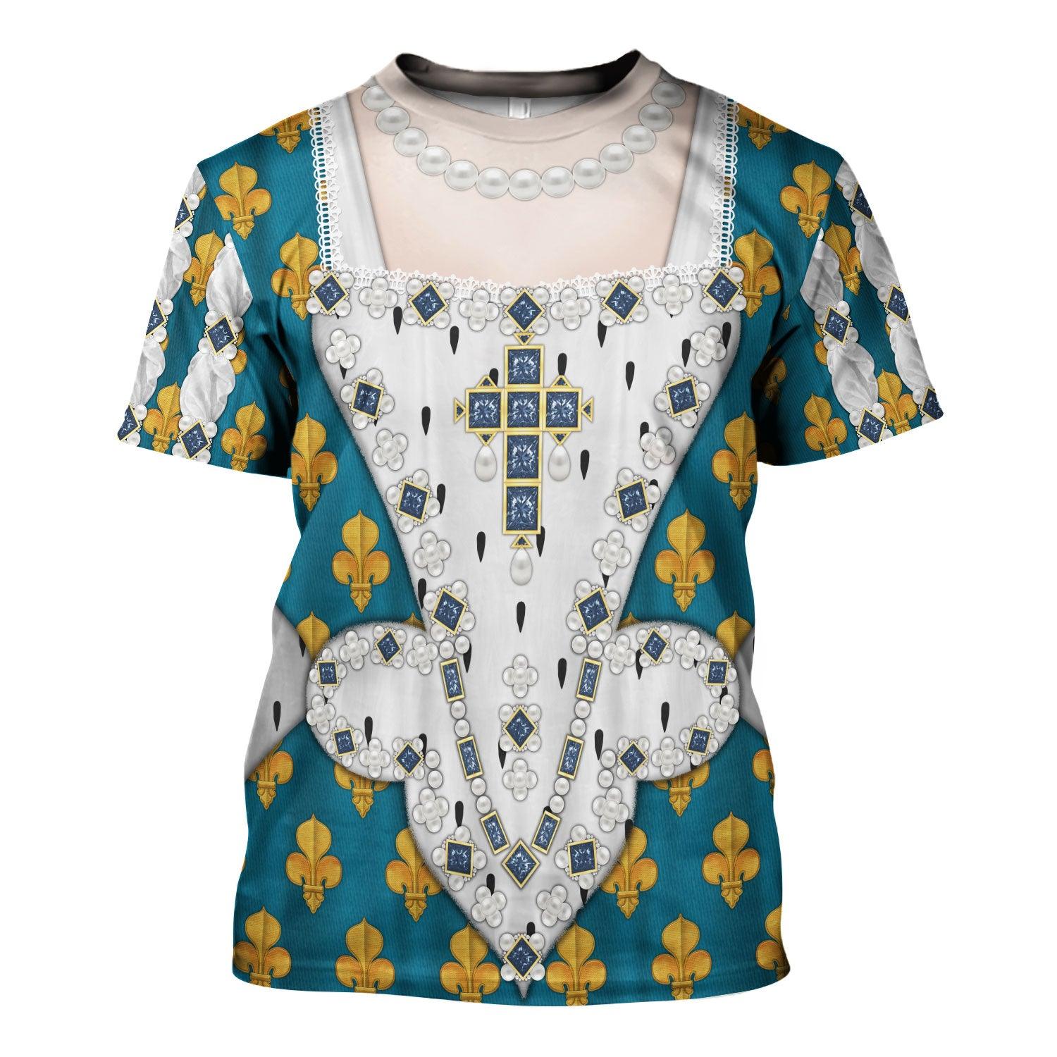 Gearhomie Anne of Austria Costume All Over Print Hoodie Sweatshirt T-Shirt Tracksuit - Gearhomie.com