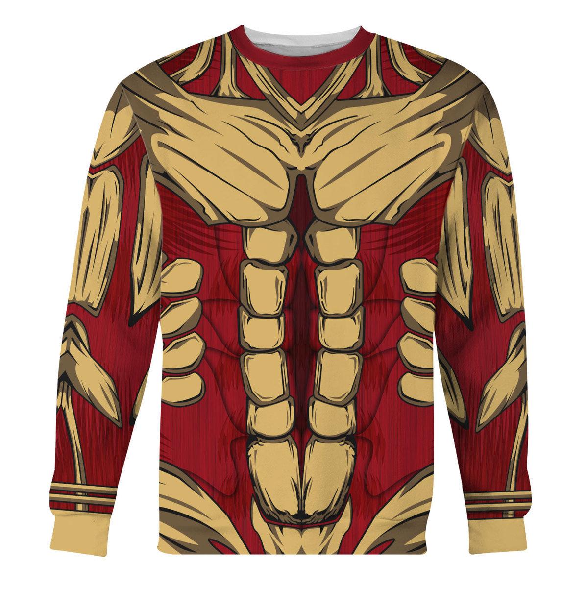 Gearhomie Armored Titan Costume Hoodie Sweatshirt T-Shirt Sweatpants - Gearhomie.com