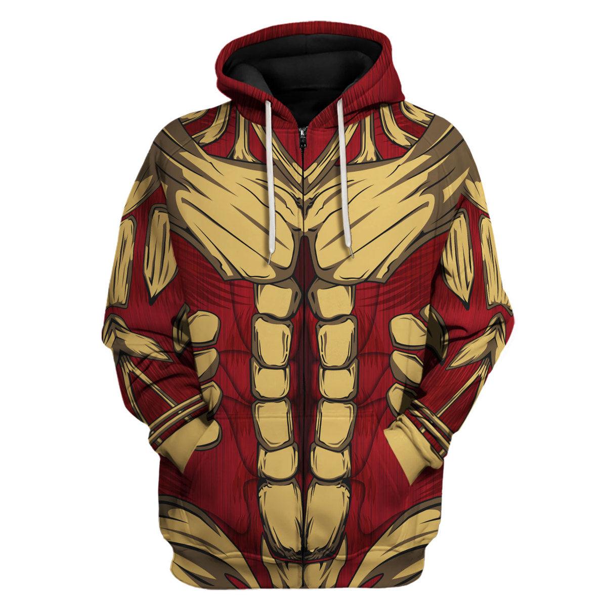 Gearhomie Armored Titan Costume Hoodie Sweatshirt T-Shirt Sweatpants - Gearhomie.com