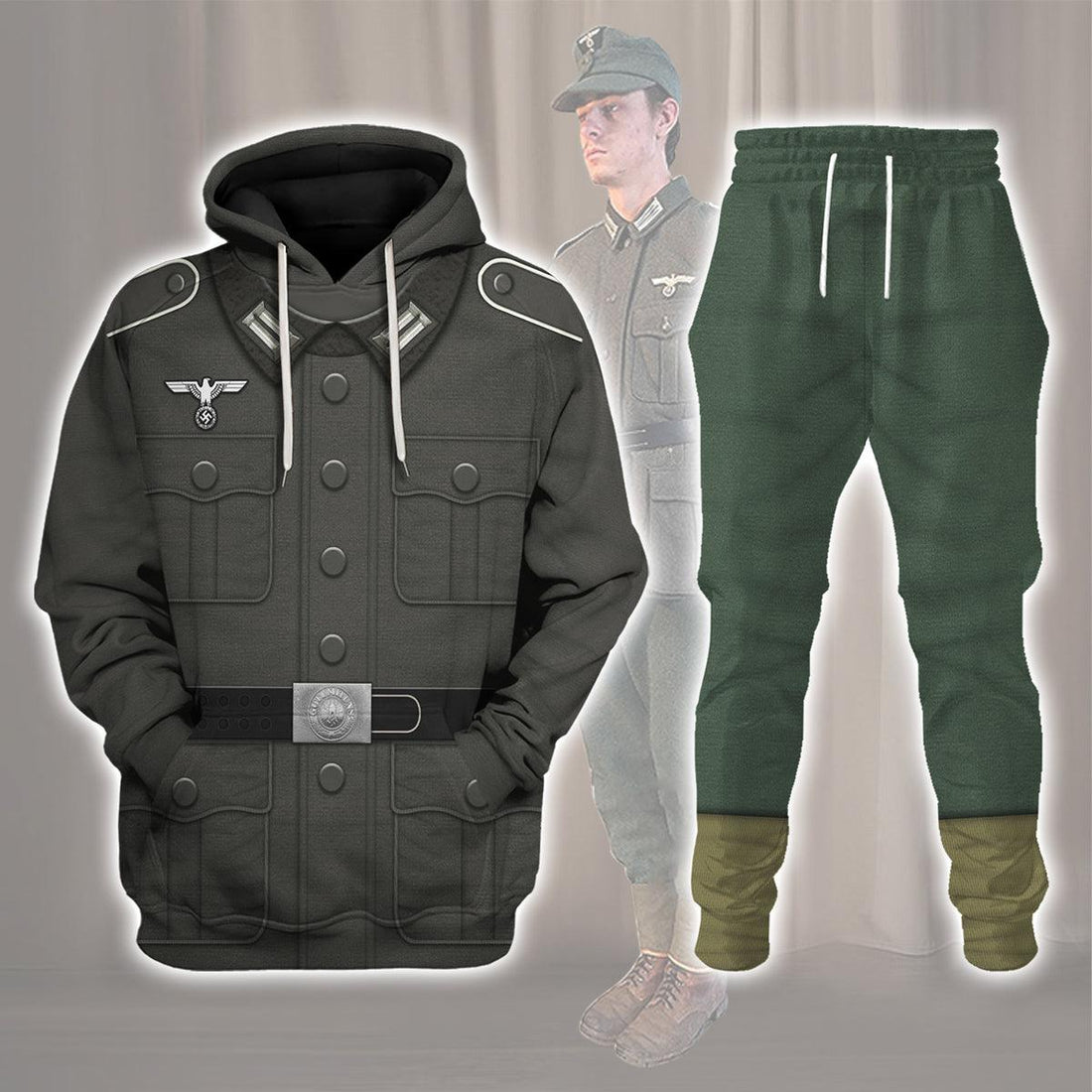 Gearhomie Basic German Army Uniform- Private Soldier Costume Hoodie Sweatshirt T-Shirt Tracksuit - Gearhomie.com
