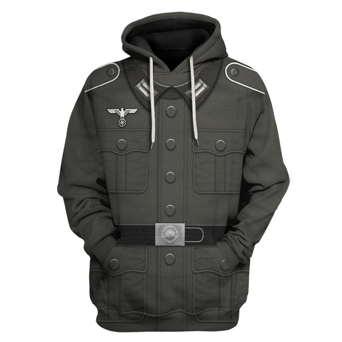 Gearhomie Basic German Army Uniform- Private Soldier Costume Hoodie Sweatshirt T-Shirt Tracksuit - Gearhomie.com