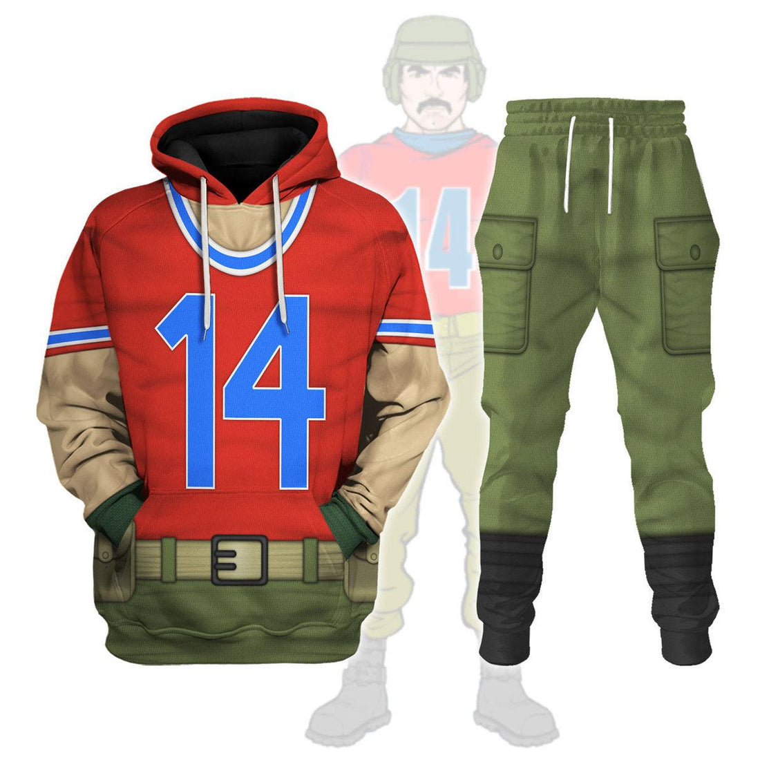 Gearhomie Bazooka Costumes Hoodie Sweatshirt T-Shirt - DucG