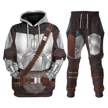 Gearhomie Beskar Mandalorian Costume Hoodie Sweatshirt T-Shirt Sweatpants - DucG