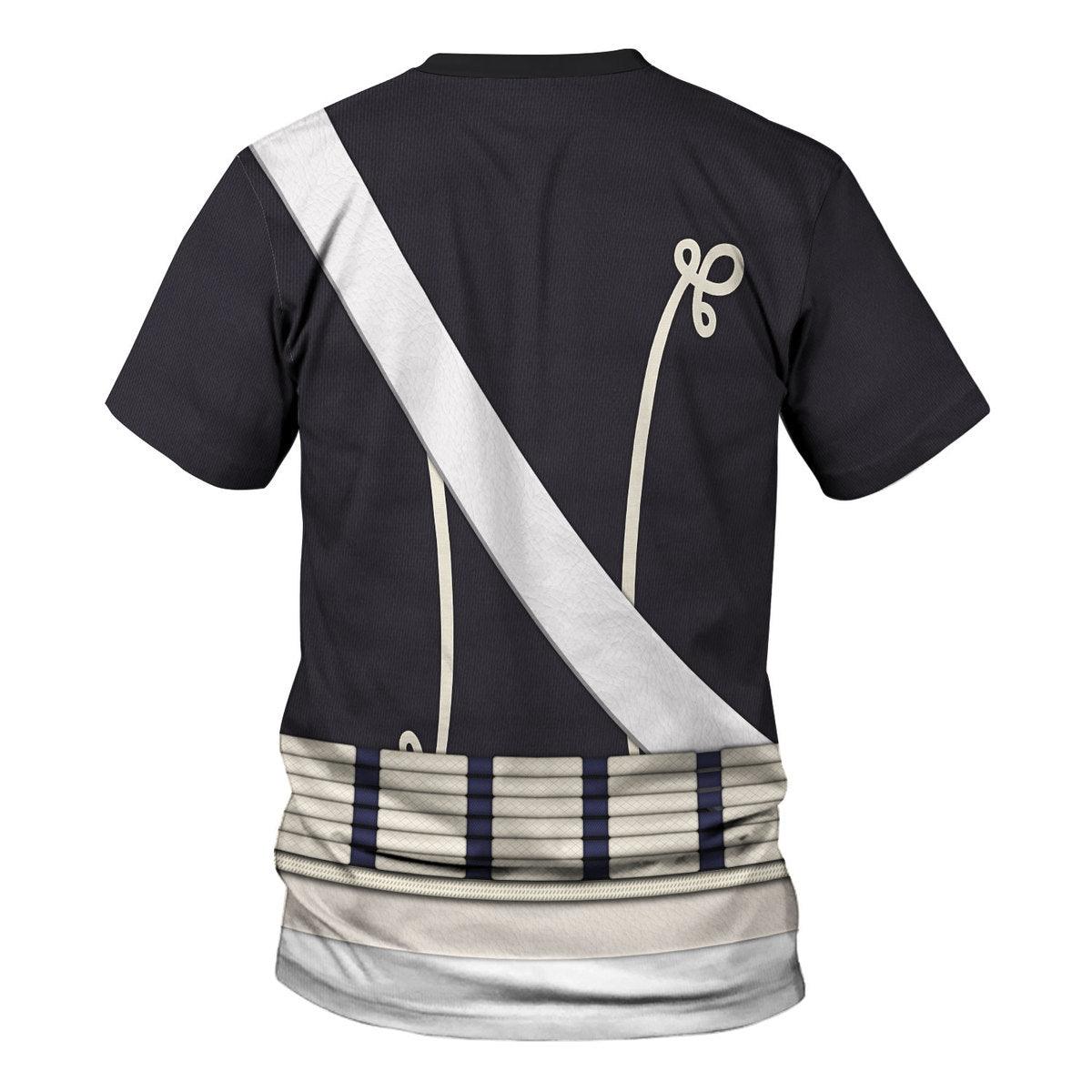 Gearhomie British 18th Hussar-Full Dress (1806-1815) Uniform All Over Print Hoodie Sweatshirt T-Shirt Tracksuit - Gearhomie.com