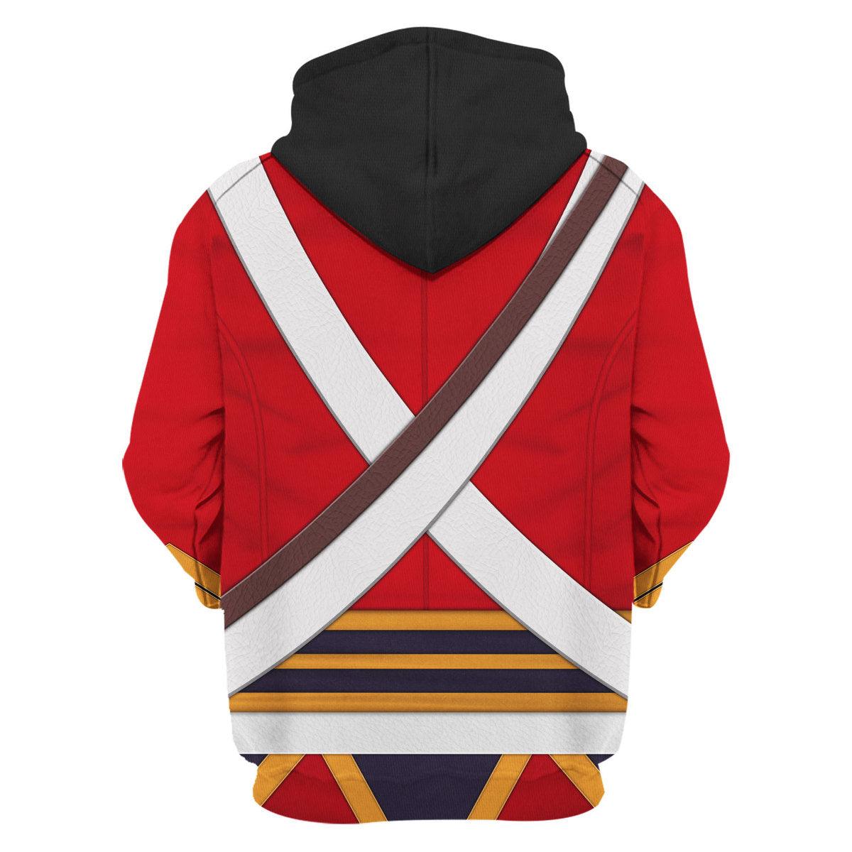 Oodiegang British 2nd Heavy Dragoon-Scots Greys-Campaign Dress (1812-1815) Uniform All Over Print Hoodie Sweatshirt T-Shirt Tracksuit - Oodiegang.com