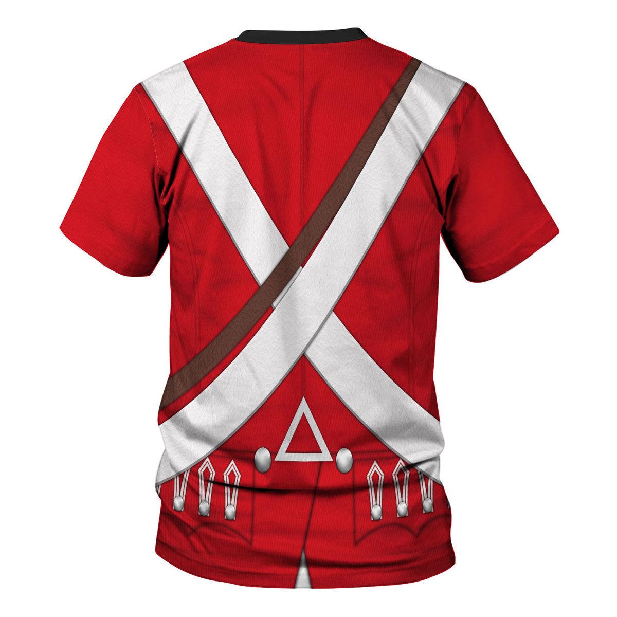 Gearhomie British 33rd Regiment Of Foot Uniform All Over Print Hoodie Sweatshirt T-Shirt Tracksuit - Gearhomie.com