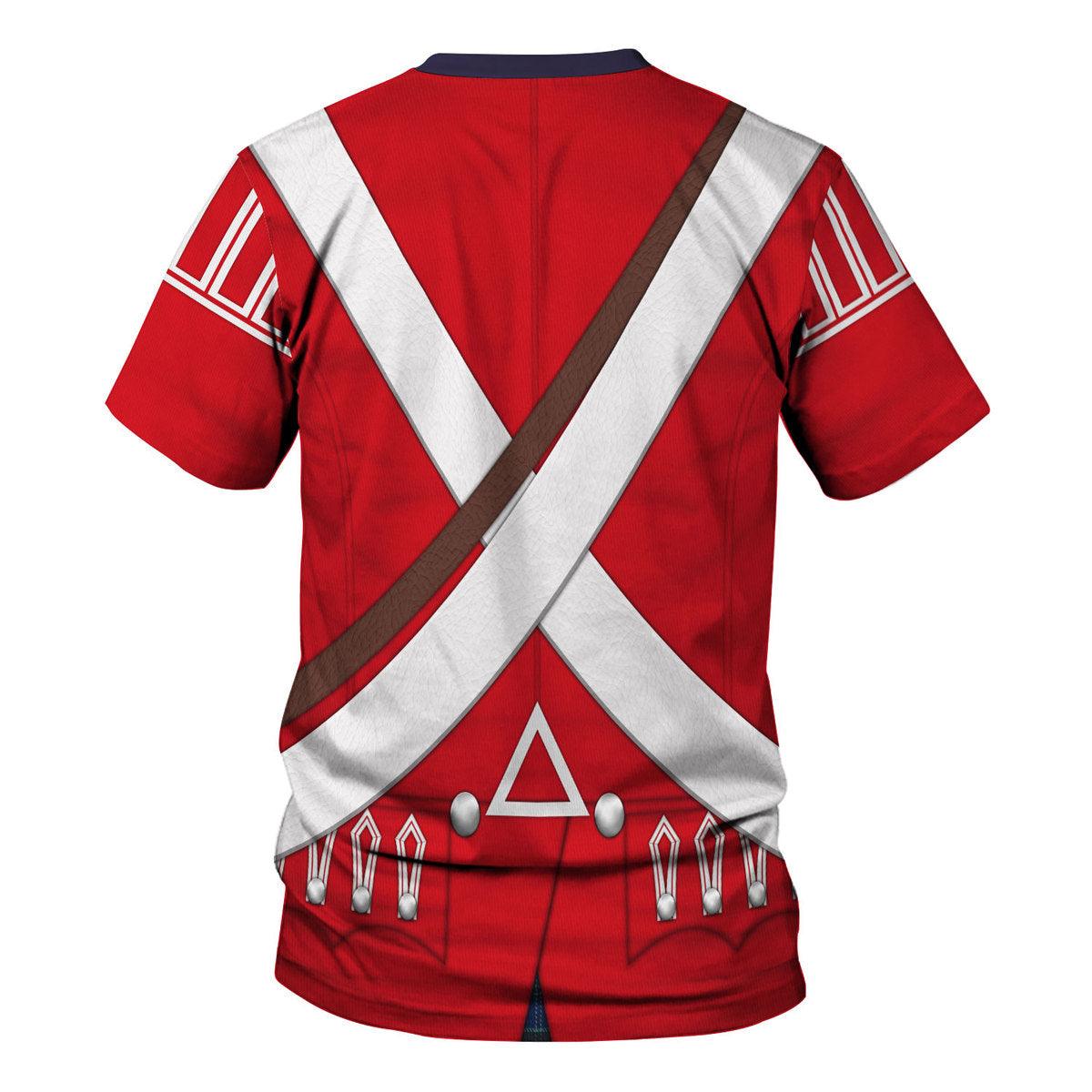 Gearhomie British 42nd Highland Infantry-1776-1783 Uniform All Over Print Hoodie Sweatshirt T-Shirt Tracksuit - Gearhomie.com