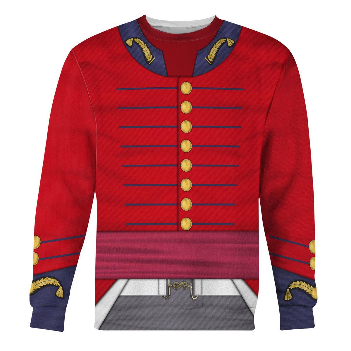 Oodiegang British ADC (1812-1815) Uniform All Over Print Hoodie Sweatshirt T-Shirt Tracksuit - Oodiegang.com