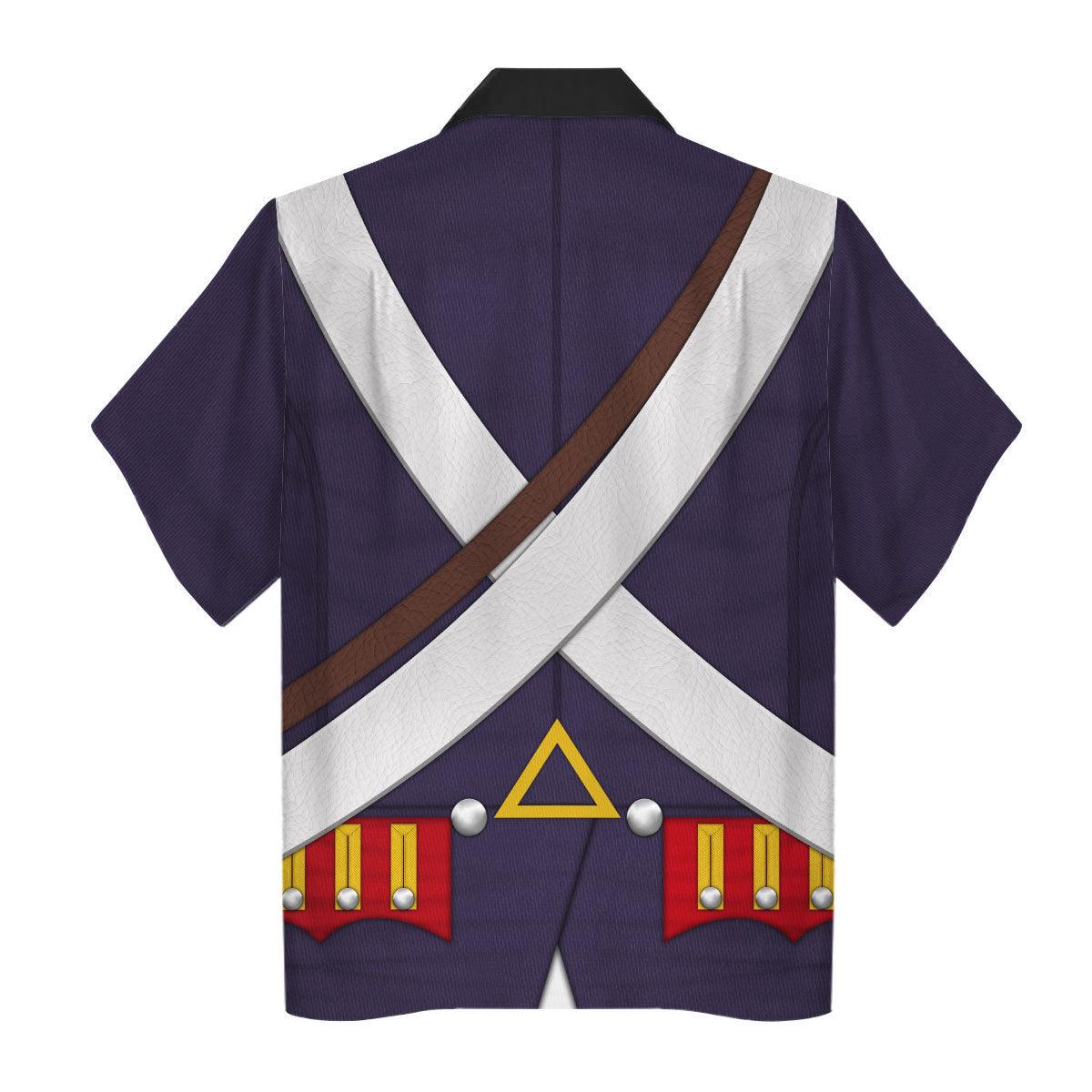 Gearhomie British Foot Artillery-1776-1783 Uniform All Over Print Hoodie Sweatshirt T-Shirt Tracksuit - Gearhomie.com