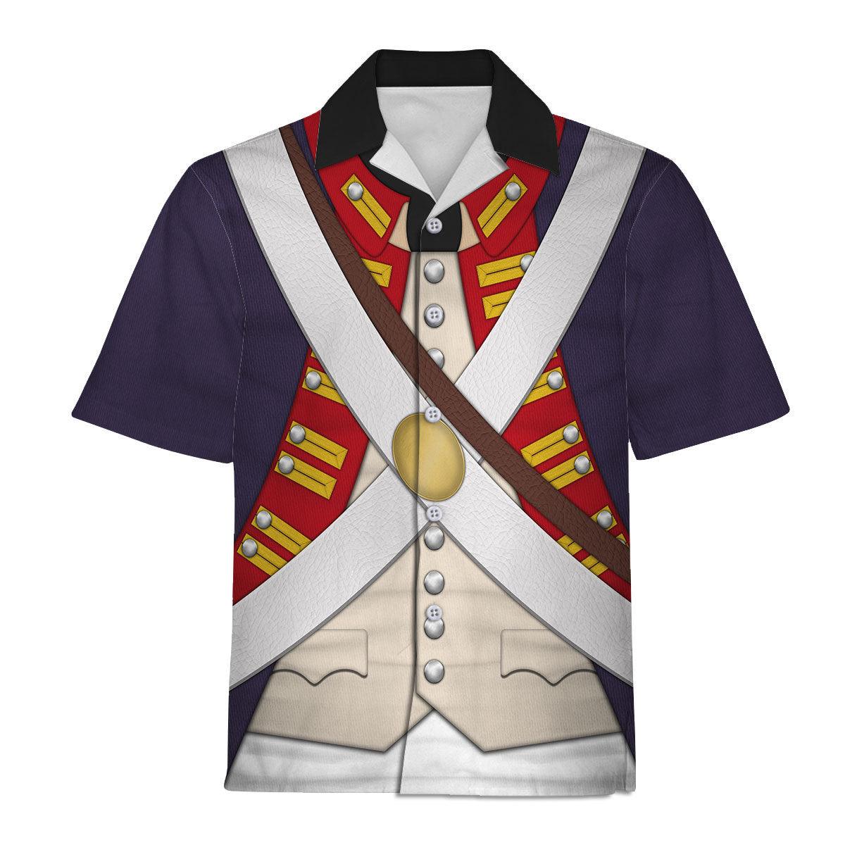 Gearhomie British Foot Artillery-1776-1783 Uniform All Over Print Hoodie Sweatshirt T-Shirt Tracksuit - Gearhomie.com