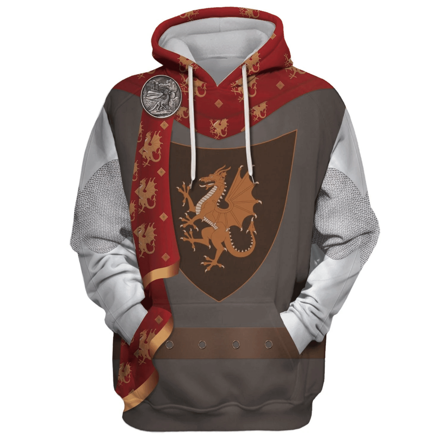 Gearhomie British King Arthur Arthur Pendragon Costume Hoodie Sweatshirt T-Shirt Tracksuit - Gearhomie.com
