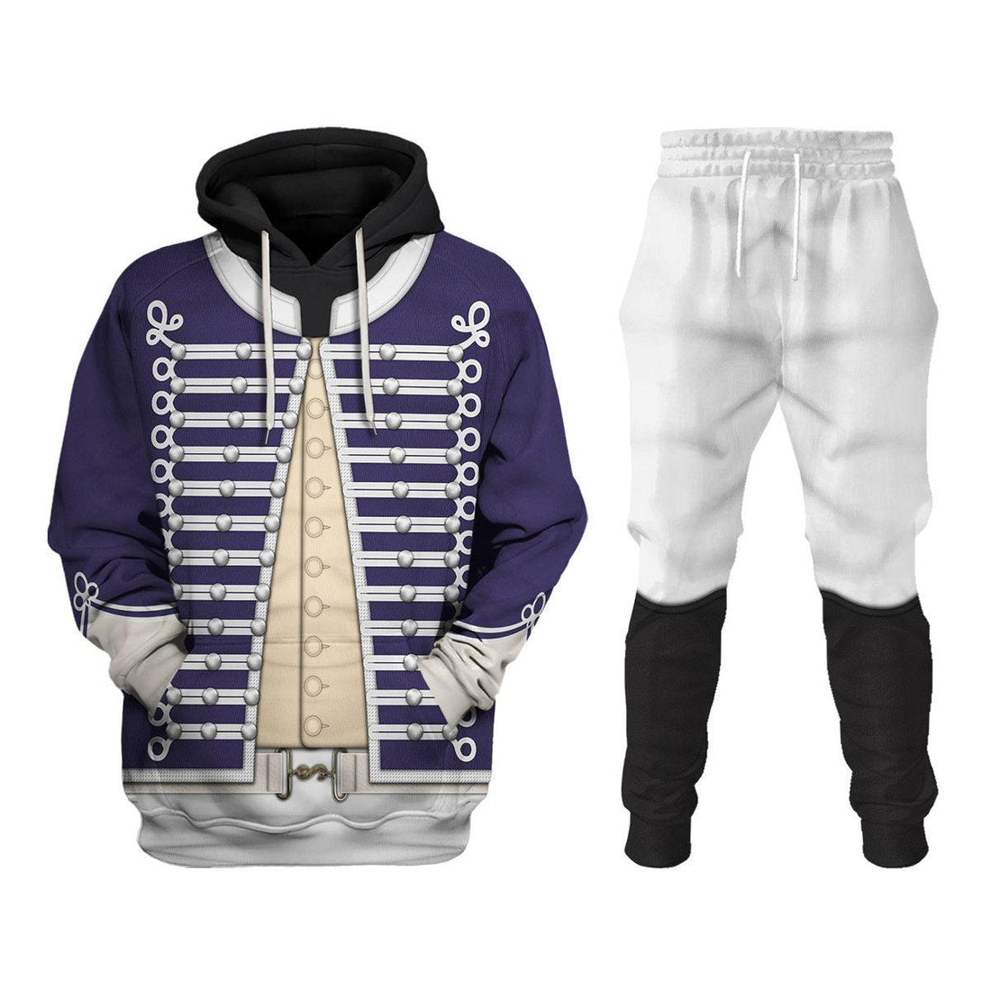Gearhomie British Light Dragoon-Officer (1796-1802) Uniform All Over Print Hoodie Sweatshirt T-Shirt Tracksuit - Gearhomie.com