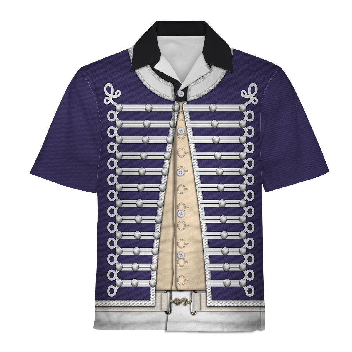 Gearhomie British Light Dragoon-Officer (1796-1802) Uniform All Over Print Hoodie Sweatshirt T-Shirt Tracksuit - Gearhomie.com