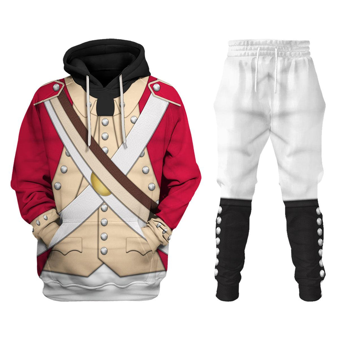 Gearhomie British Marine-Centre Company (1776-1783) Uniform All Over Print Hoodie Sweatshirt T-Shirt Tracksuit - Gearhomie.com