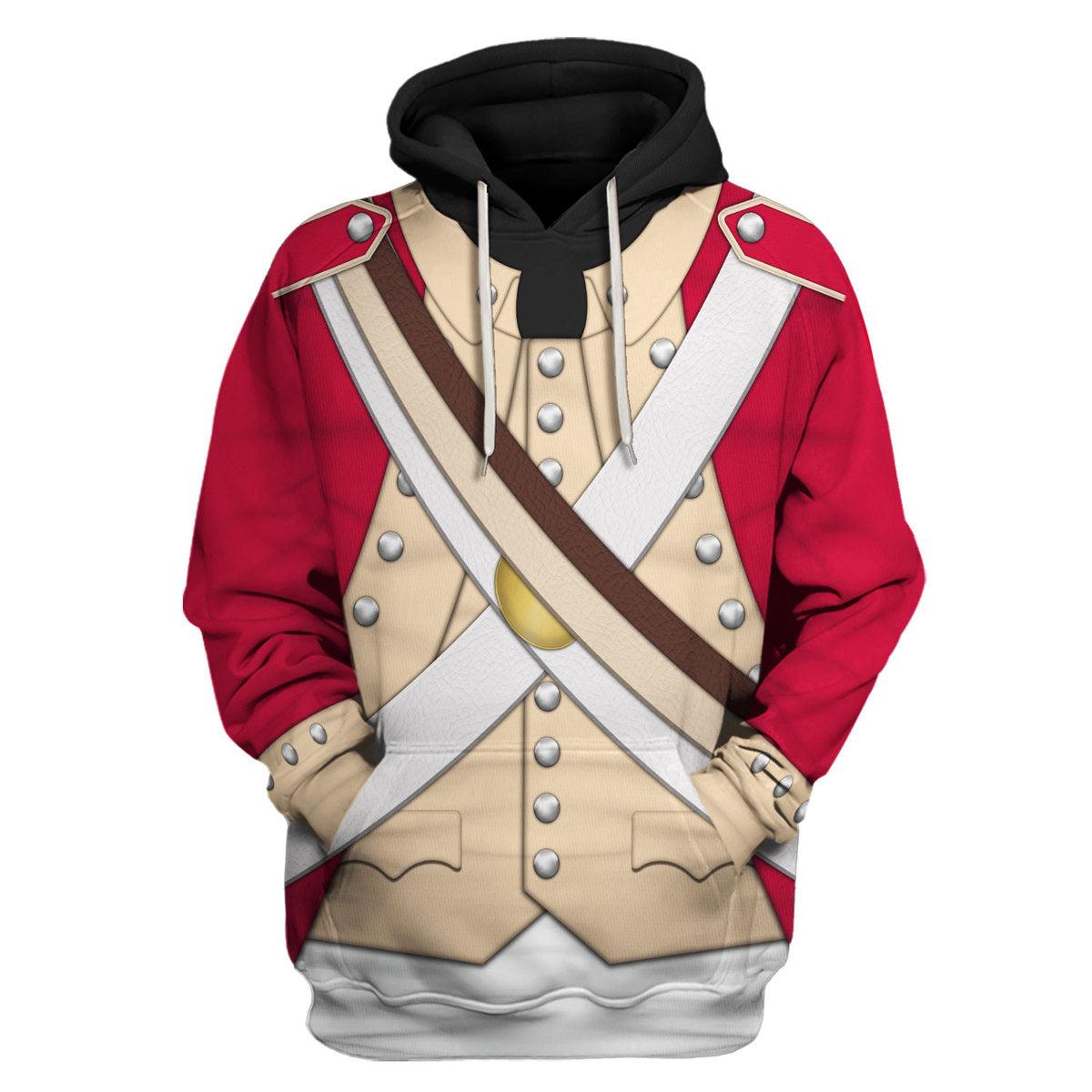 Gearhomie British Marine-Centre Company (1776-1783) Uniform All Over Print Hoodie Sweatshirt T-Shirt Tracksuit - Gearhomie.com