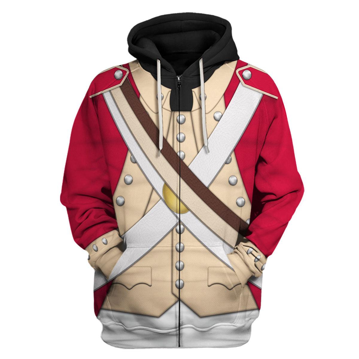 Gearhomie British Marine-Centre Company (1776-1783) Uniform All Over Print Hoodie Sweatshirt T-Shirt Tracksuit - Gearhomie.com