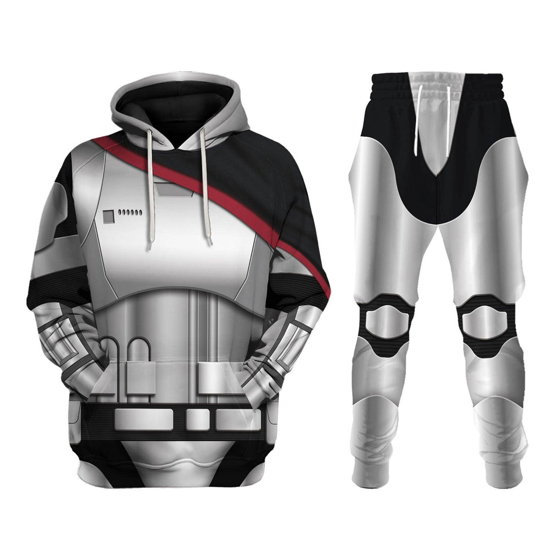 CustomsPig Captain Phasma's Armor Costume Hoodie Sweatshirt T-Shirt Sweatpants - CustomsPig.com