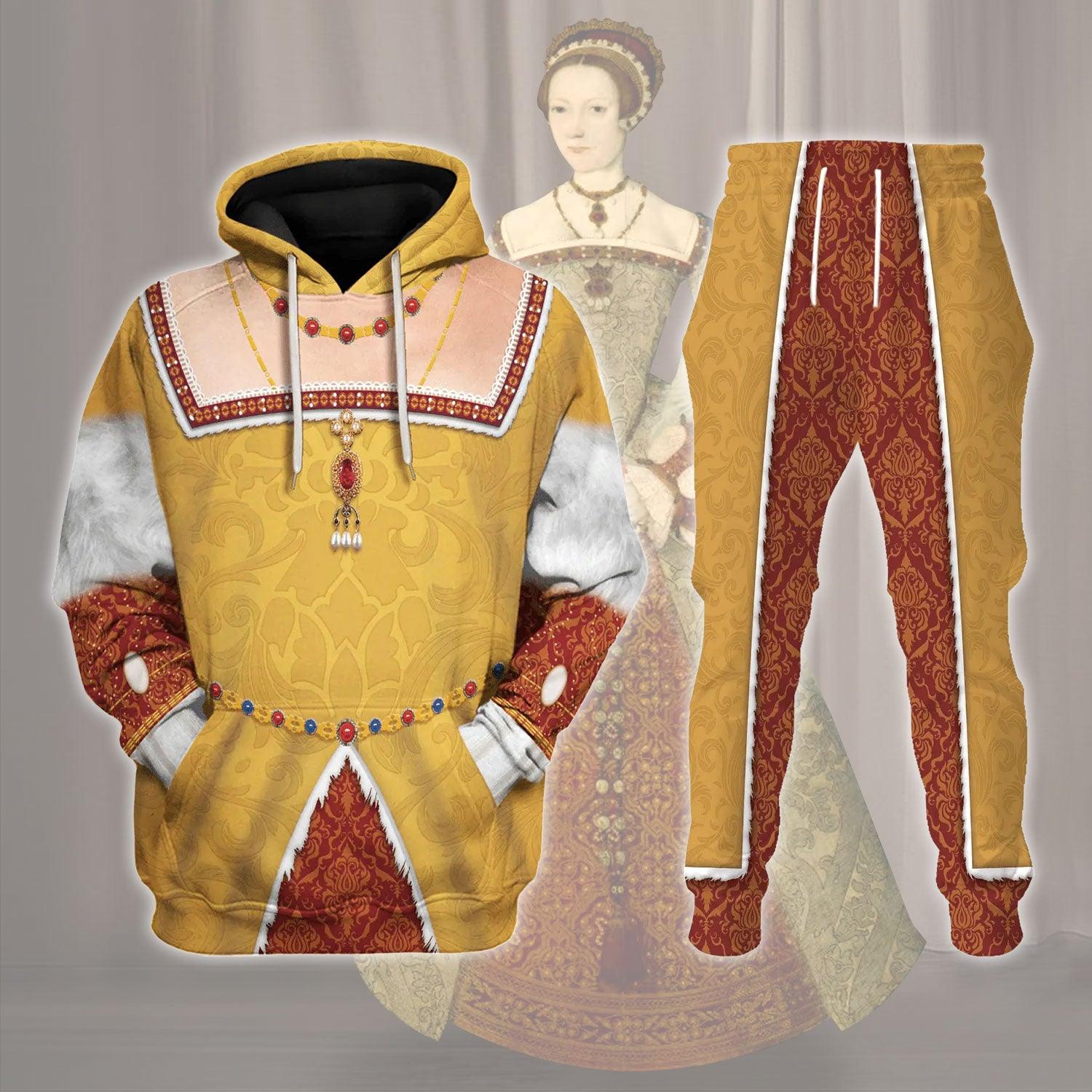 Gearhomie Catherine Parr Queen of England and Ireland Costume Hoodie Sweatshirt T-Shirt Tracksuit - Gearhomie.com