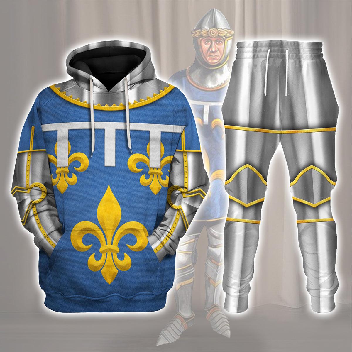 Gearhomie Charles Duke of Orleans Battle of Agincourt Costume Hoodie Sweatshirt T-Shirt Tracksuit - Gearhomie.com