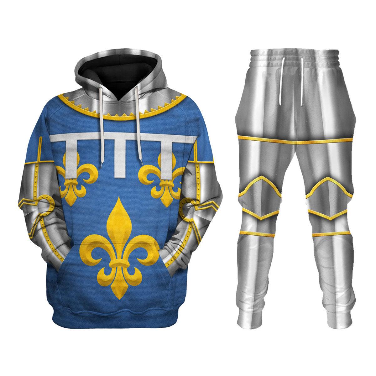 Gearhomie Charles Duke of Orleans Battle of Agincourt Costume Hoodie Sweatshirt T-Shirt Tracksuit - Gearhomie.com