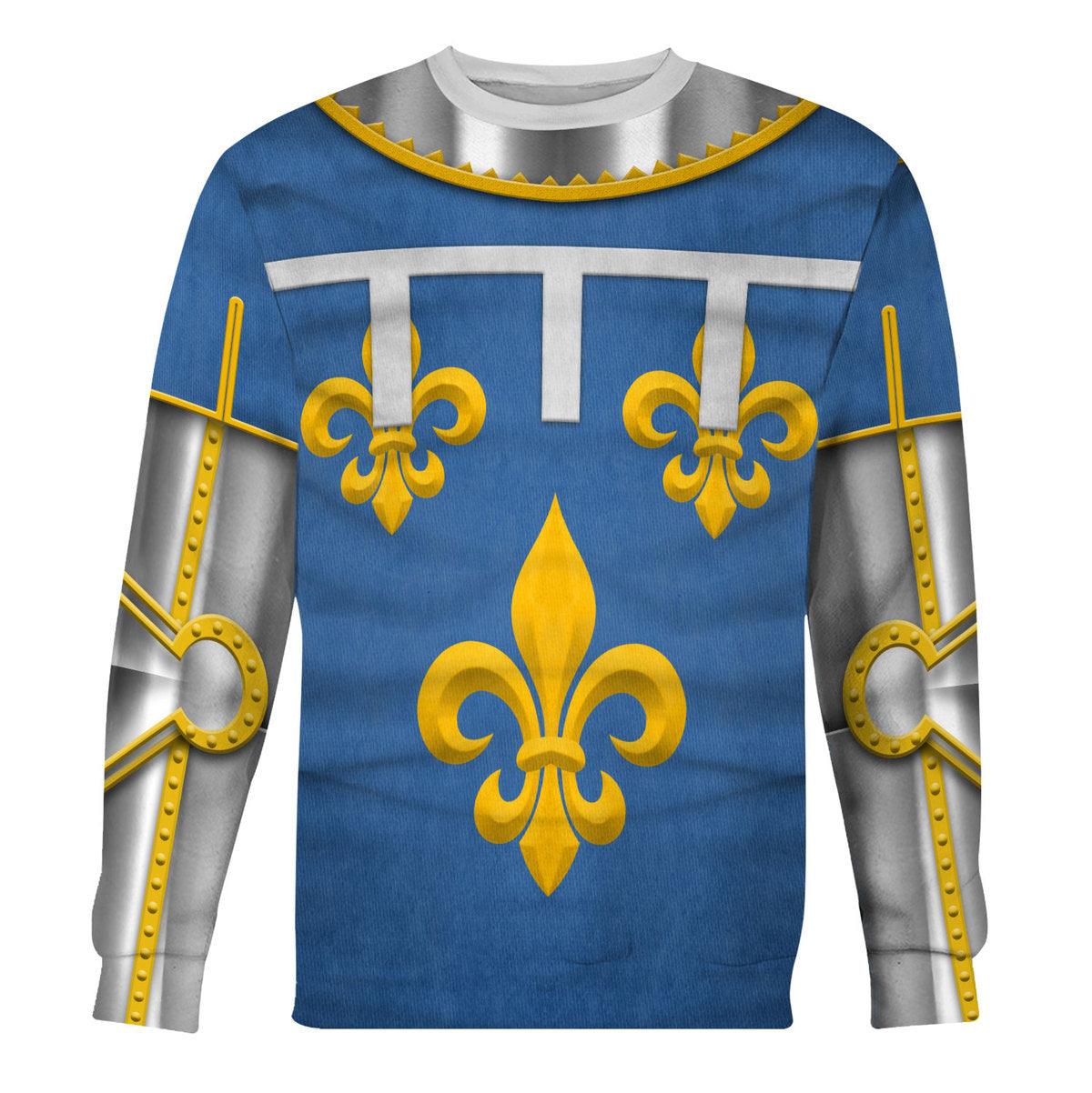 Gearhomie Charles Duke of Orleans Battle of Agincourt Costume Hoodie Sweatshirt T-Shirt Tracksuit - Gearhomie.com