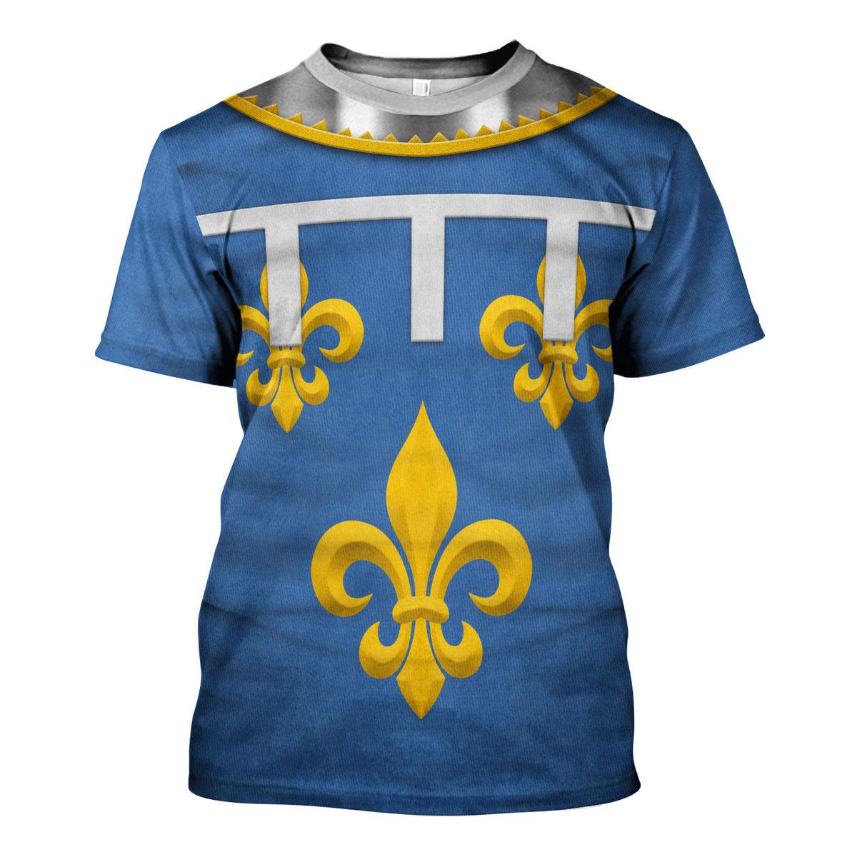 Gearhomie Charles Duke of Orleans Battle of Agincourt Costume Hoodie Sweatshirt T-Shirt Tracksuit - Gearhomie.com