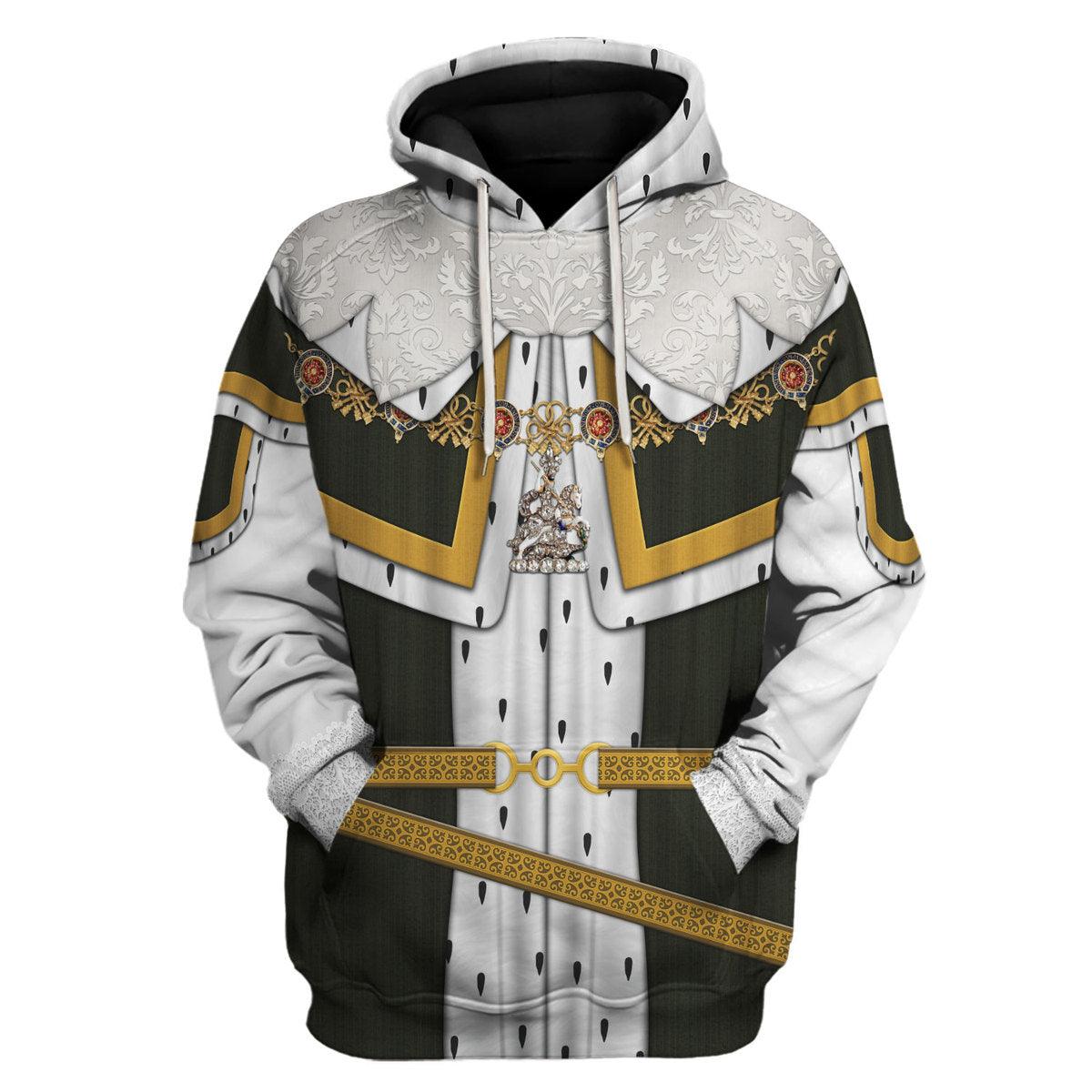 Gearhomie Charles I of England Costume Hoodie Sweatshirt T-Shirt Tracksuit - Gearhomie.com