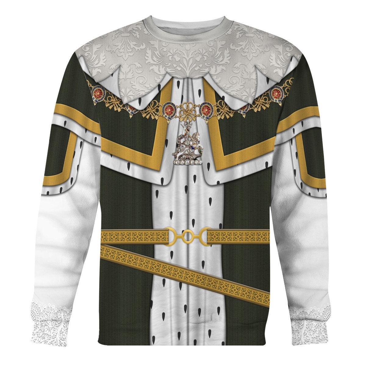 Gearhomie Charles I of England Costume Hoodie Sweatshirt T-Shirt Tracksuit - Gearhomie.com