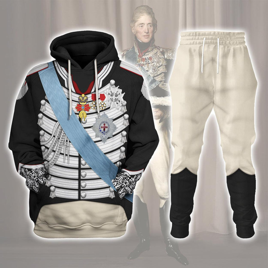 Gearhomie Charles X of France Lawrence Uniform All Over Print Hoodie Sweatshirt T-Shirt Tracksuit - Gearhomie.com
