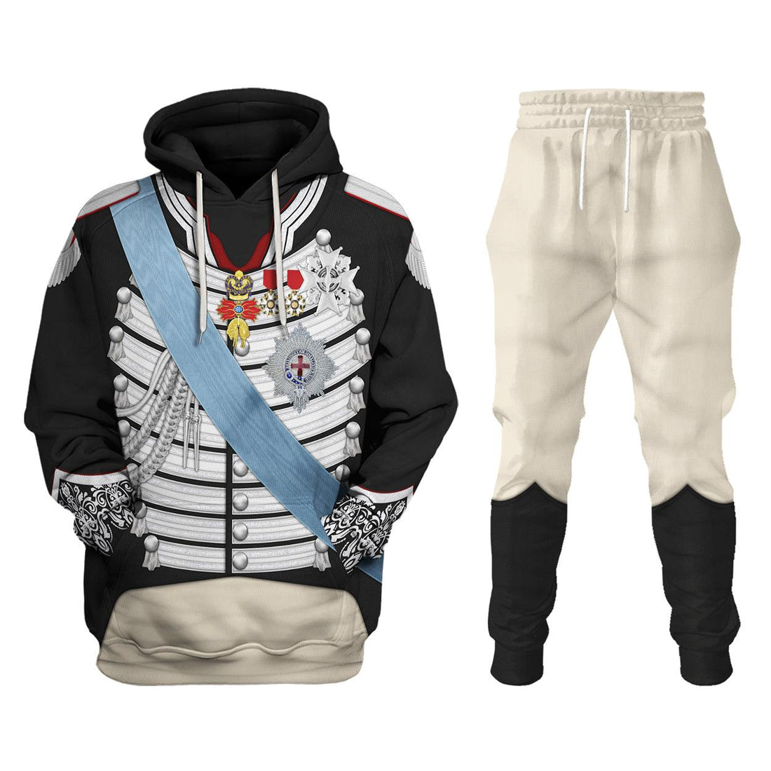 Gearhomie Charles X of France Lawrence Uniform All Over Print Hoodie Sweatshirt T-Shirt Tracksuit - Gearhomie.com