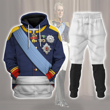 Gearhomie Charles X of France Uniform All Over Print Hoodie Sweatshirt T-Shirt Tracksuit - Gearhomie.com