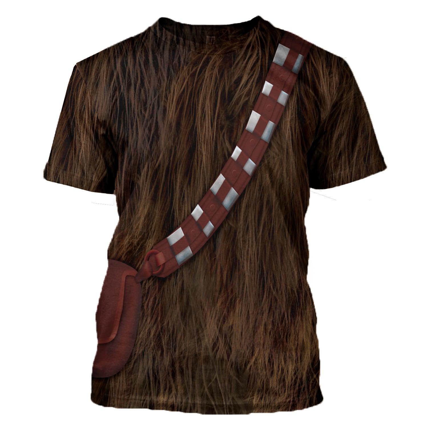 Gearhomie Chewbacca Costume Hoodie Sweatshirt T-Shirt - Gearhomie.com