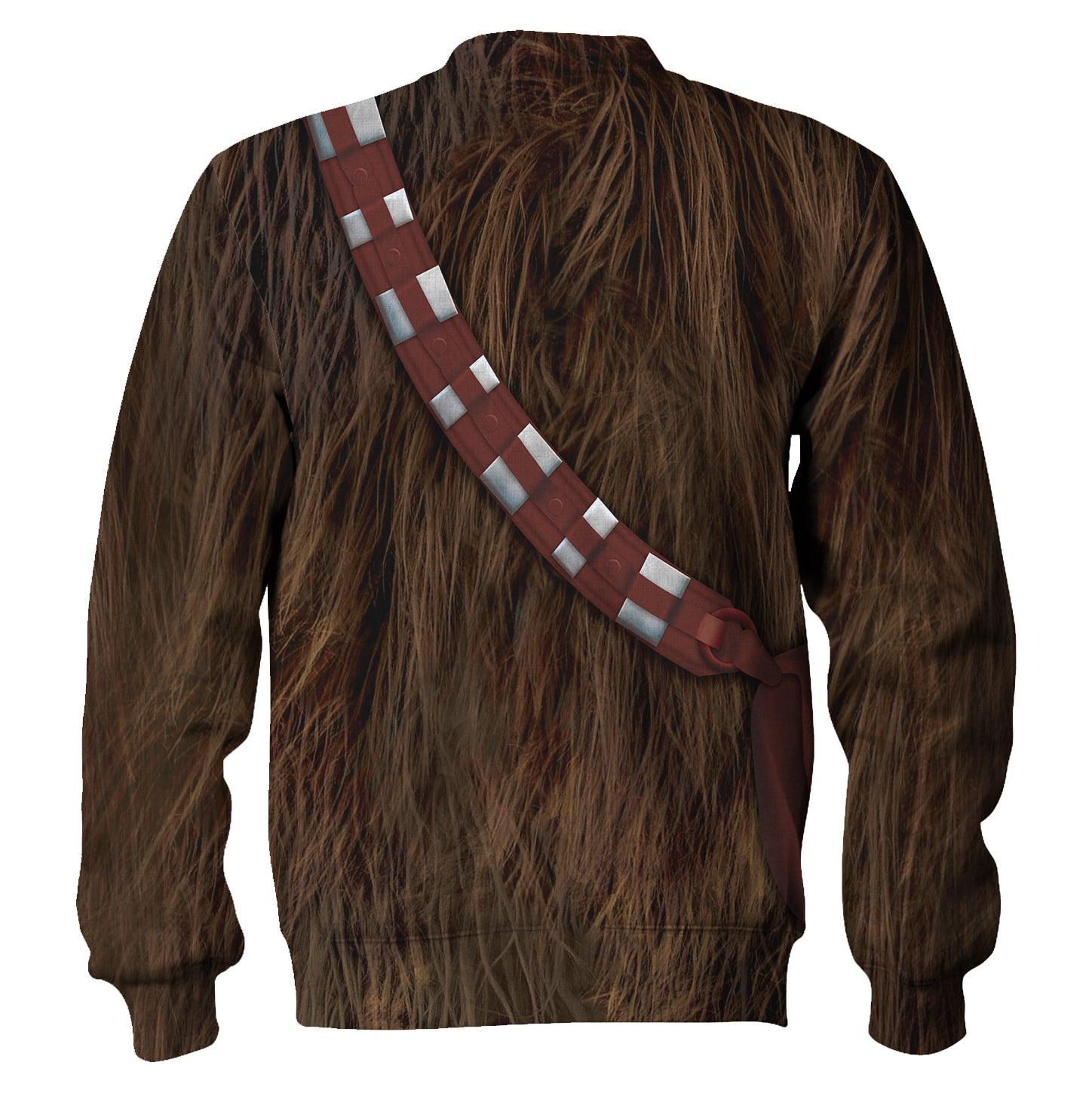 Gearhomie Chewbacca Costume Hoodie Sweatshirt T-Shirt - Gearhomie.com
