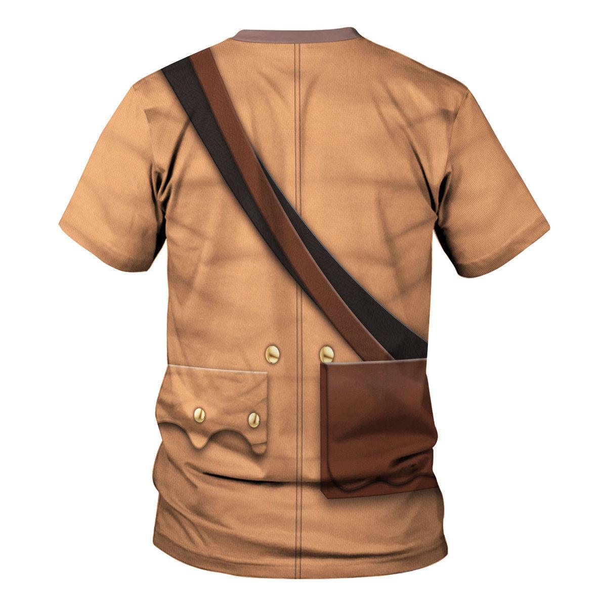Gearhomie Colonial Militia-1776 Uniform All Over Print Hoodie Sweatshirt T-Shirt Tracksuit - Gearhomie.com