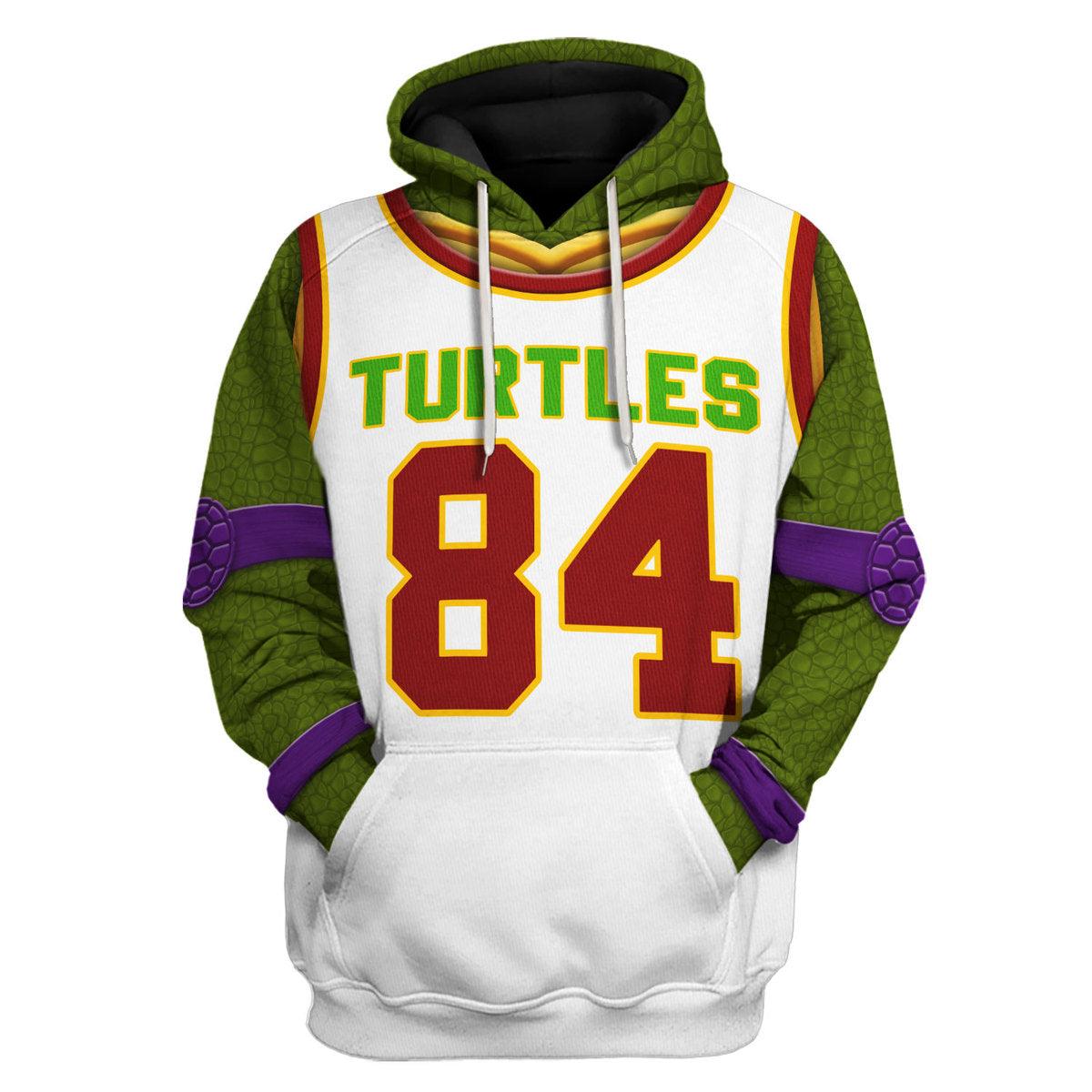 YMskins Customizable Name & Number TMNT Costume Hoodies, Sweatshirts, T-Shirts, and Sweatpants by YMskins