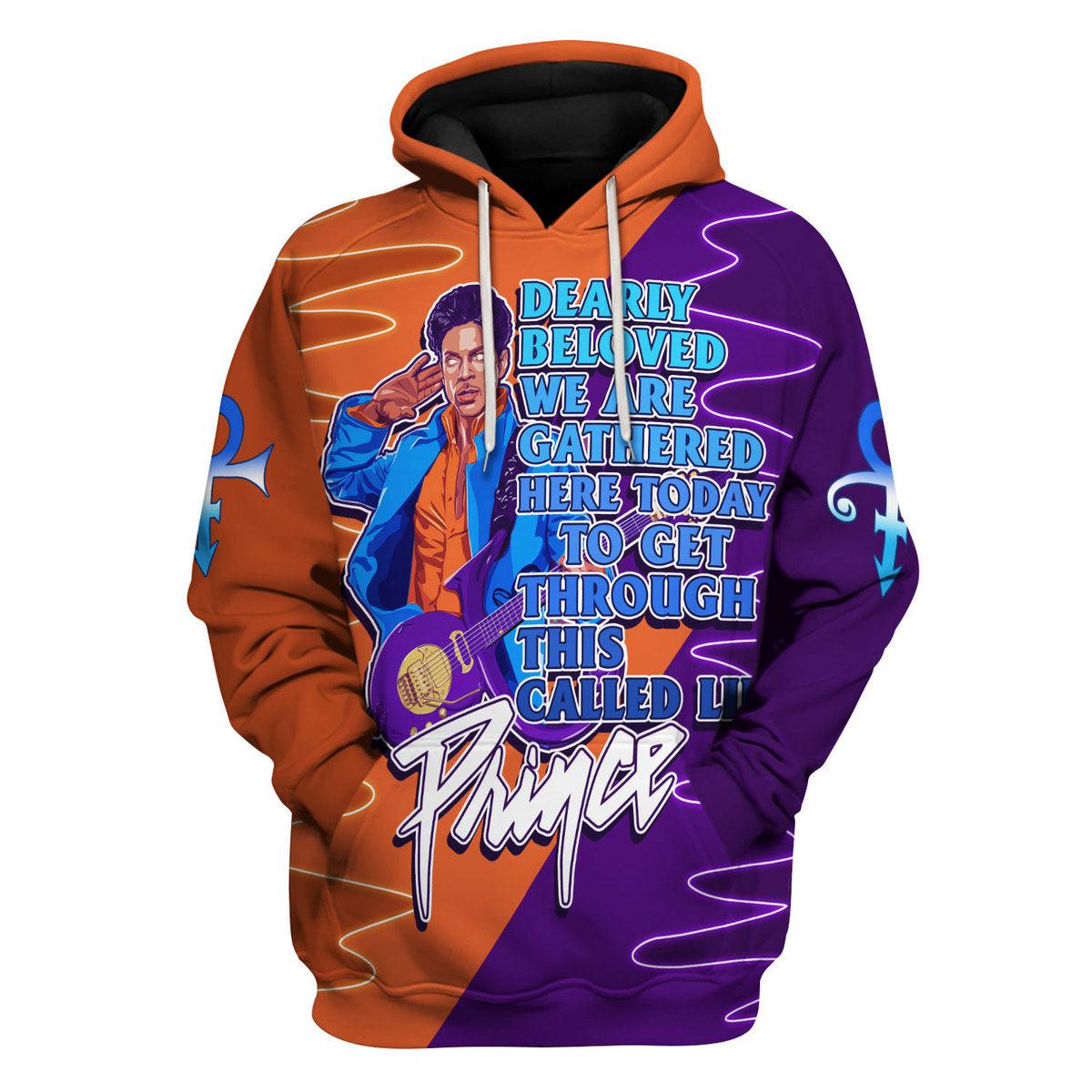 Gearhomie Dearly Beloved Prince Unisex Pullover Hoodie, Sweatshirt, T-Shirt - Gearhomie.com