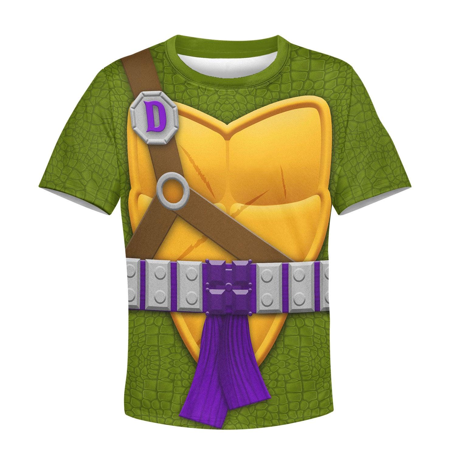 Gearhomie Donatello Costume Cosplay Kid Hoodie Sweatshirt T-Shirt - Gearhomie.com