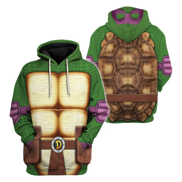 Gearhomie Donatello Ninja Turtles Costume Hoodie Sweatshirt T-Shirt ZipHoodie Sweatpants - Gearhomie.com