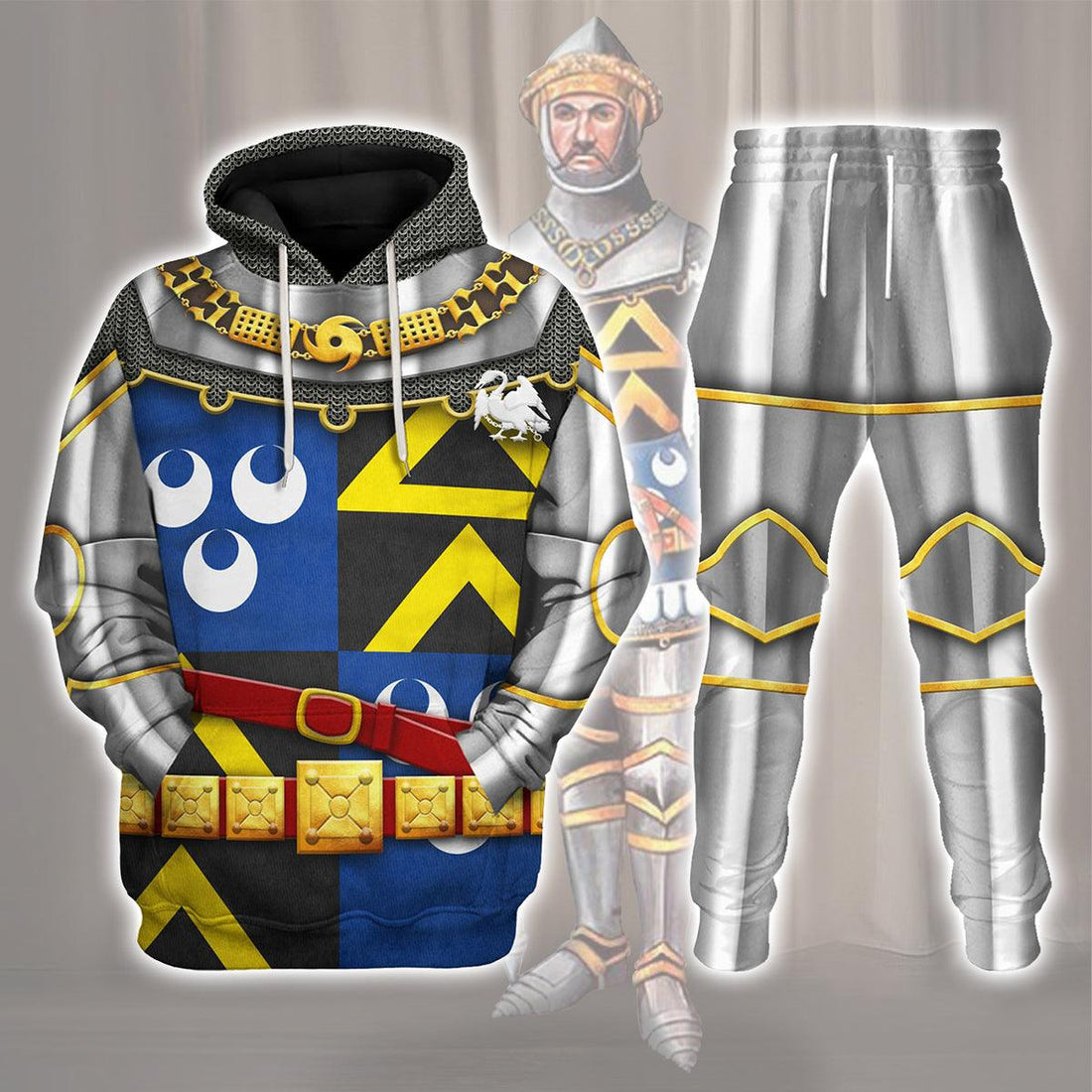 Gearhomie Edmund de Thorpe-Battle of Agincourt Knights Costume Hoodie Sweatshirt T-Shirt Tracksuit - Gearhomie.com