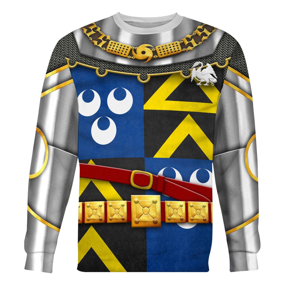 Gearhomie Edmund de Thorpe-Battle of Agincourt Knights Costume Hoodie Sweatshirt T-Shirt Tracksuit - Gearhomie.com