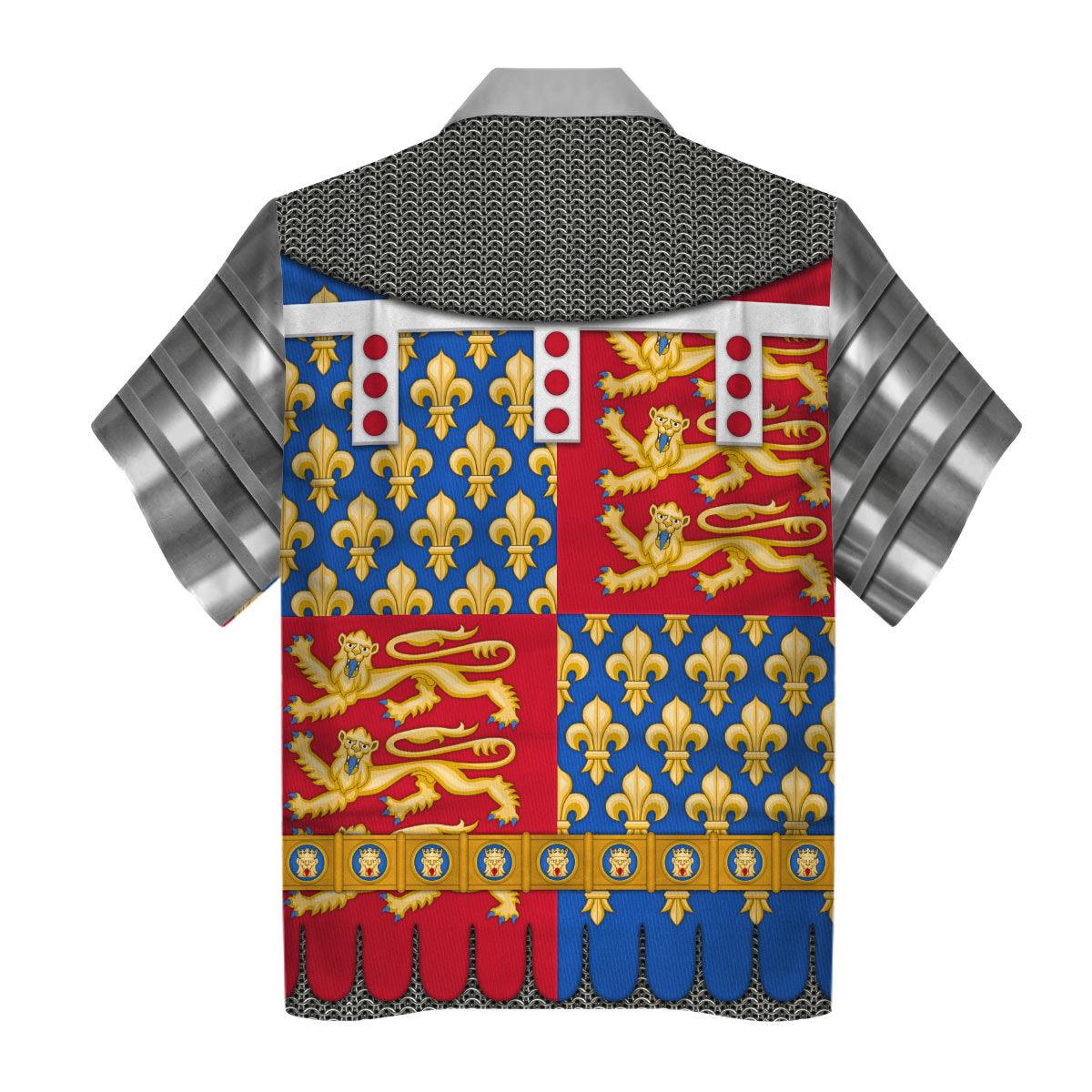 Gearhomie Edmund of Langley, 1st Duke of York Amour Knights Costume Hoodie Sweatshirt T-Shirt Tracksuit - Gearhomie.com