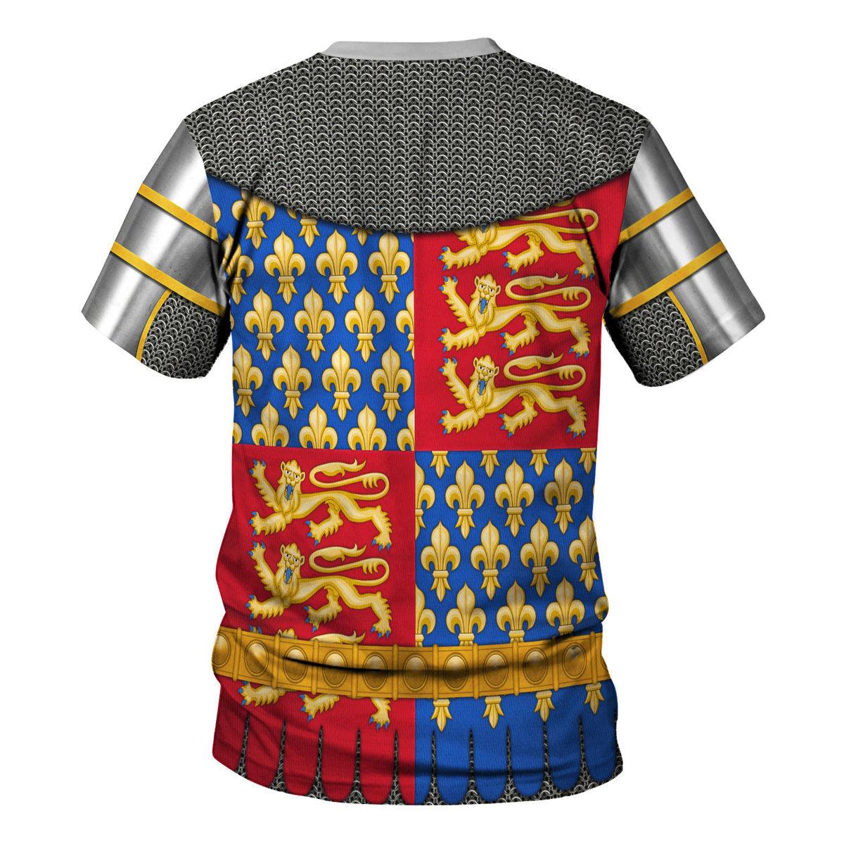 Gearhomie Edward III Of England Amour Knights Costume Hoodie Sweatshirt T-Shirt Tracksuit - Gearhomie.com