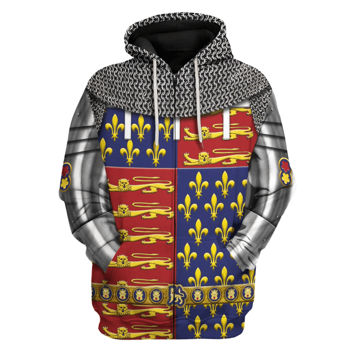 Gearhomie Edward The Black Prince Armor Costume Hoodie Sweatshirt T-Shirt Tracksuit - Gearhomie.com