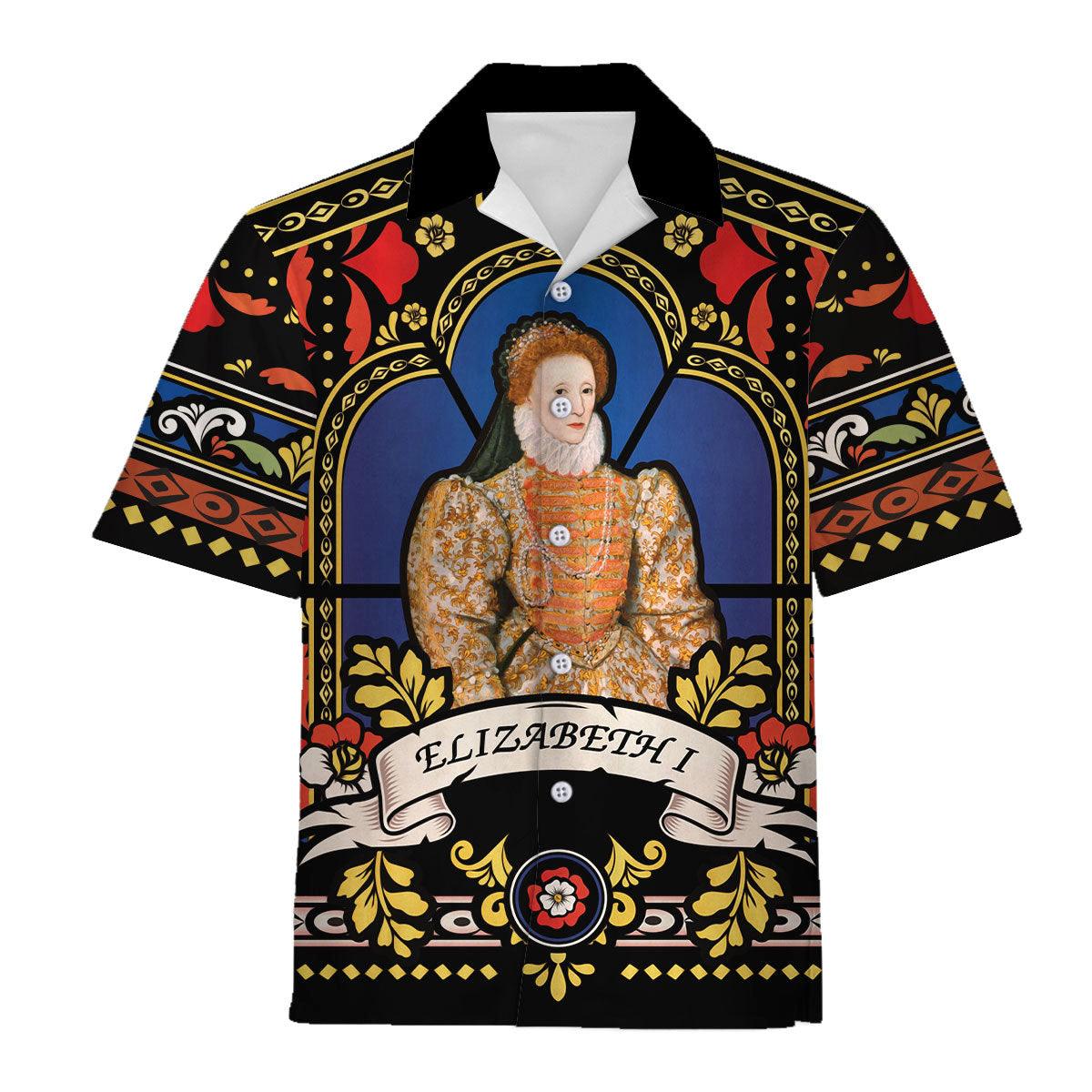 Gearhomie Elizabeth I of England Hawaiian Shirt Polo Shirt - Gearhomie.com