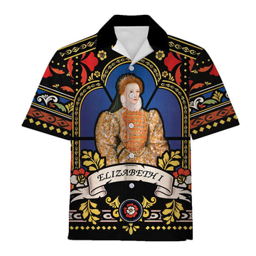 Gearhomie Elizabeth I of England Hawaiian Shirt Polo Shirt - Gearhomie.com