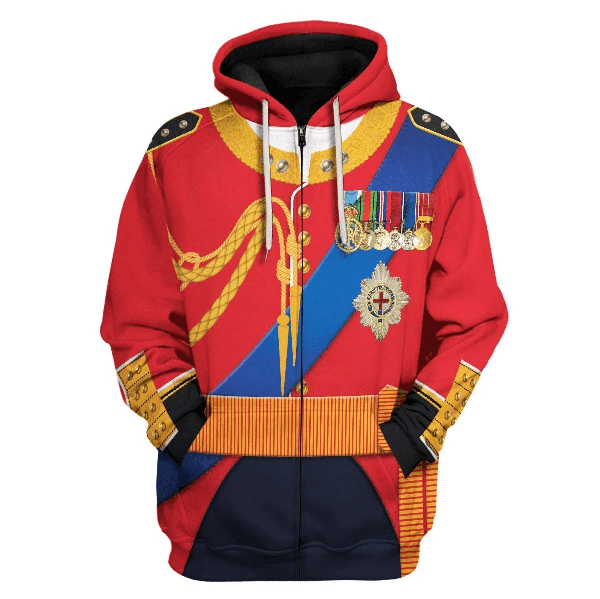 Gearhomie Elizabeth II of England Costume Hoodie Sweatshirt T-Shirt Tracksuit - Gearhomie.com